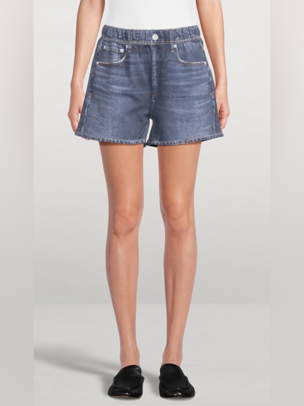 Rag & Bone NWT Miramar Terry Walking Shorts Size S Viral Sweatpant Denim Shorts